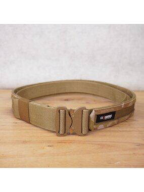 Ex Umbris 2" Assault Belt Multicam Coyote Brown W/ Brown Buckle Tactical Belt